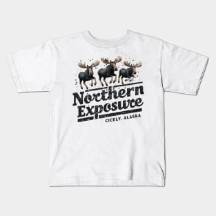 Northern Exposure Cicely Alaska Distressed effect Kids T-Shirt